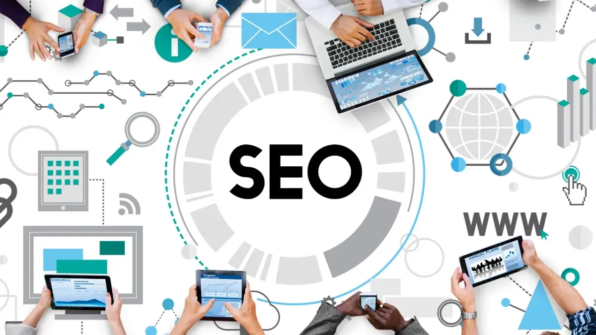 SEO kavramını anlatan illüstrasyon